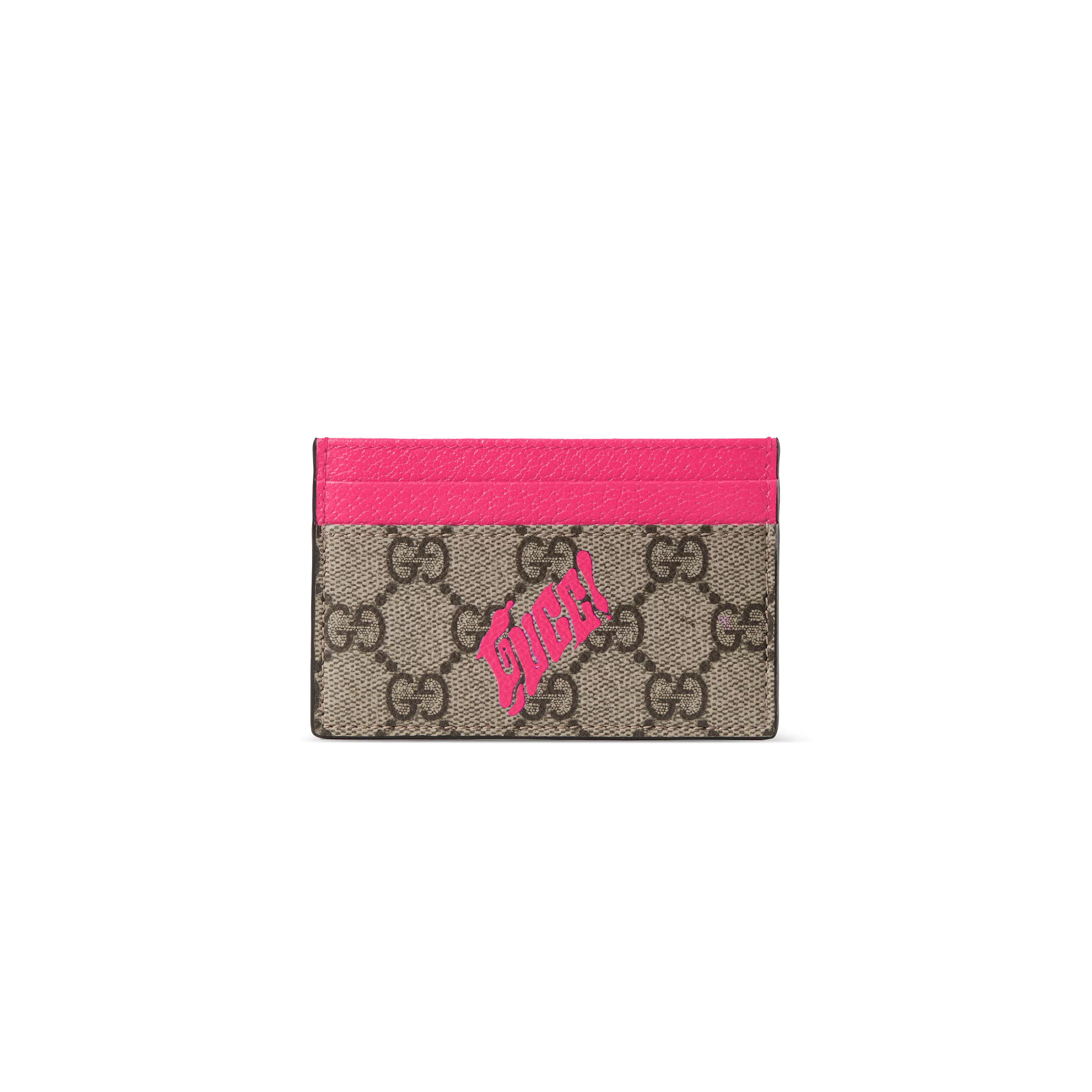 GUCCI BI-COLOR CARD CASE WITH PRINT ‎‎835322FAEQV9774 (11*7cm)